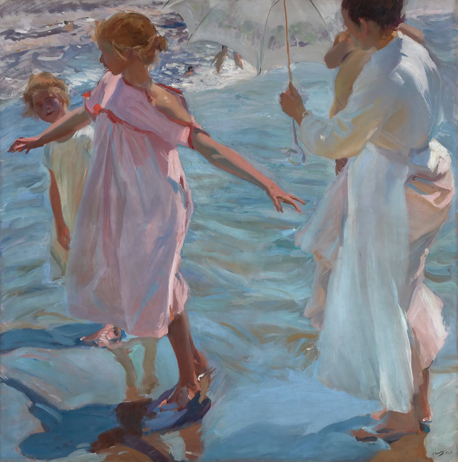 En el mar de Sorolla — al Palau Martorell